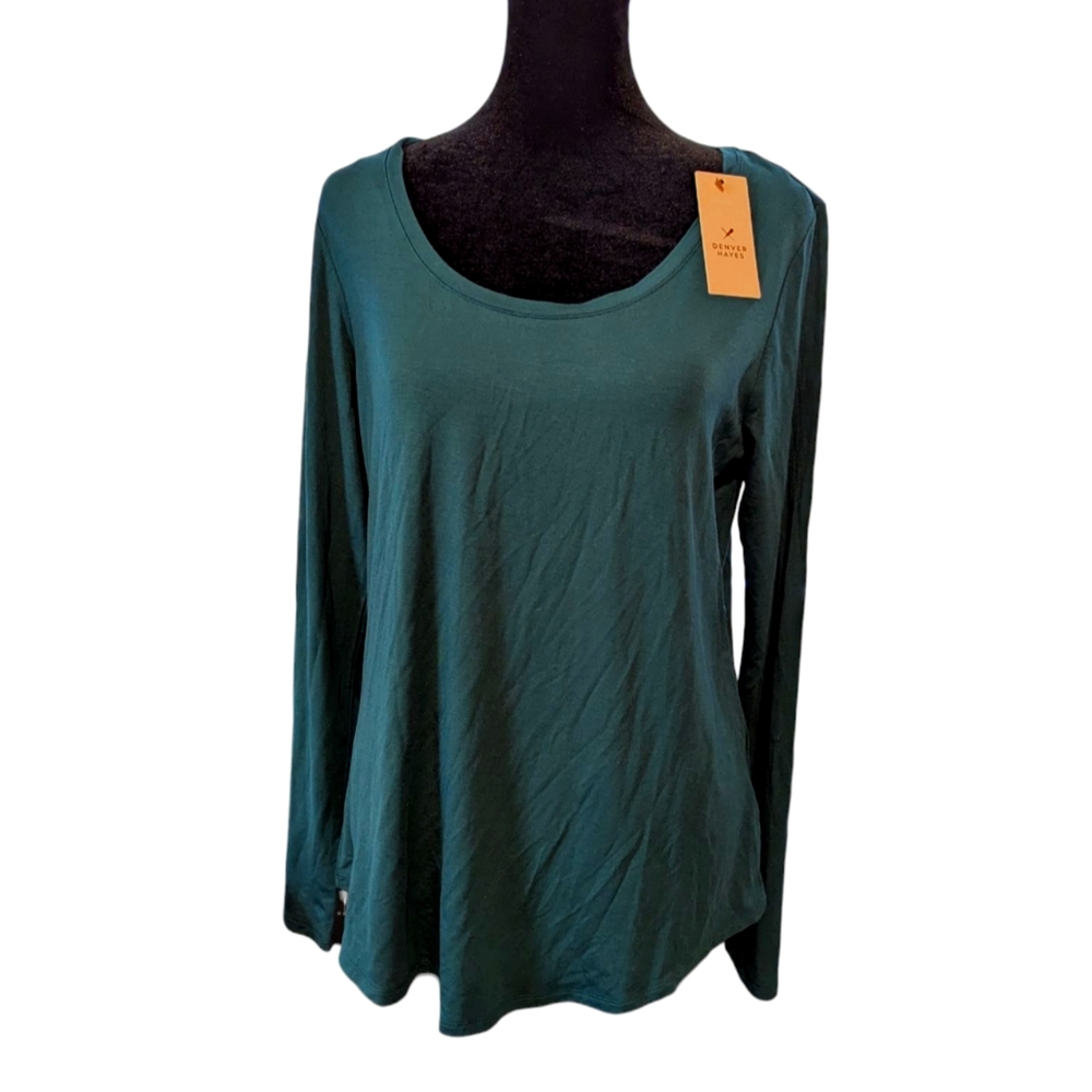 Denver Hayes Medium Dark Teal Long Sleeve Shirt